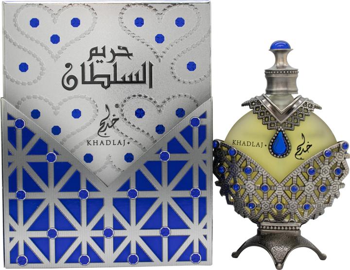 Actual product image Khadlaj Hareem Sultan Blue - concentrated perfumed oil without alcohol - 35 ml (Extrait De Parfum, 35 ml)