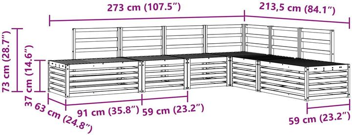 Produktbild vidaXL Outdoor-Sofa