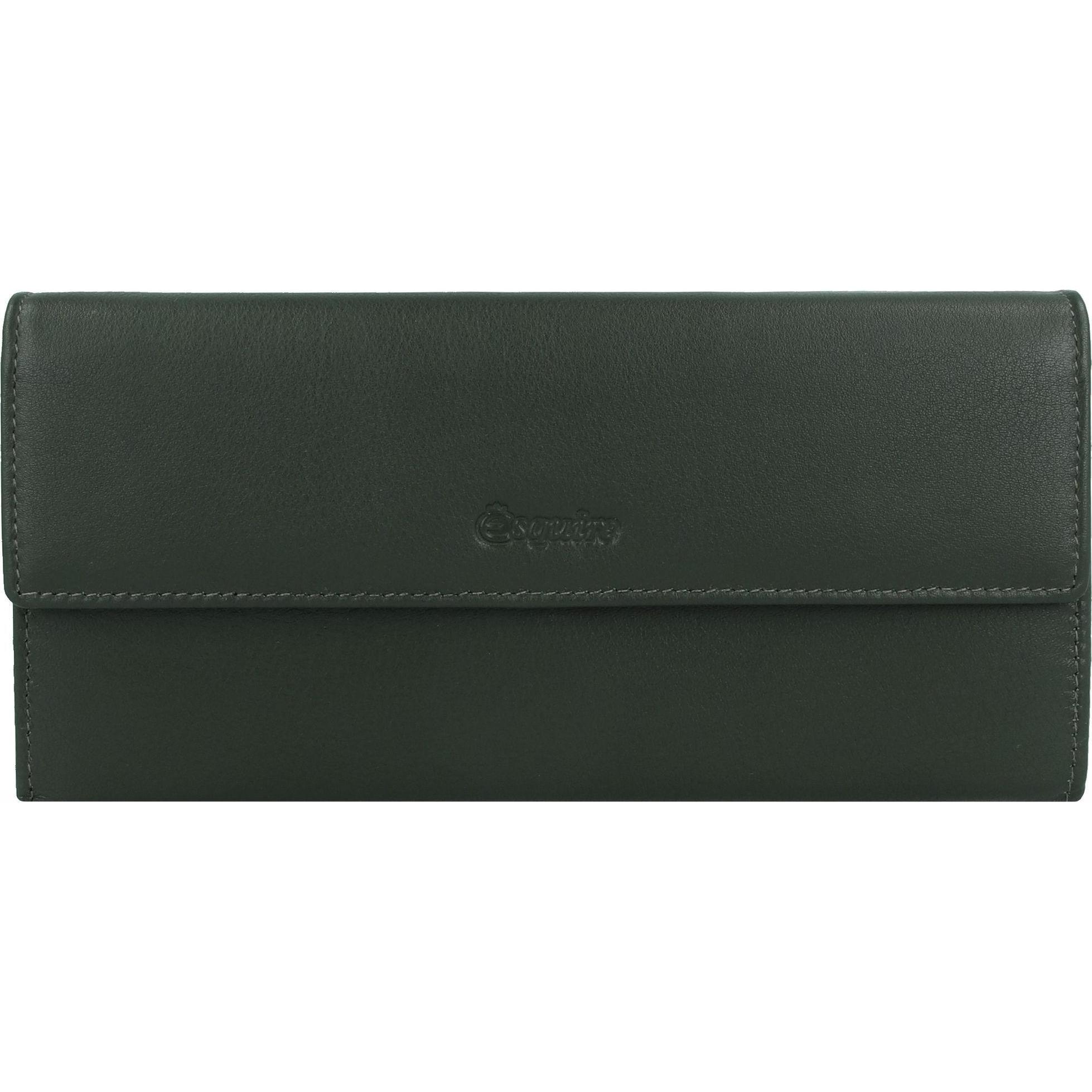 Esquire, Damen, Portemonnaie, Viktoria Geldbörse RFID Leder 18,5 cm, Grün