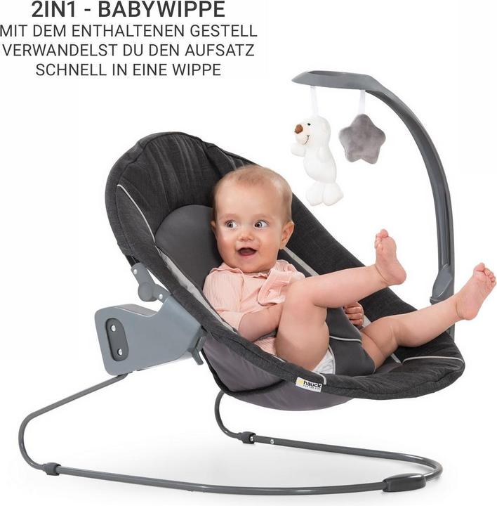 Produktbild Hauck Hochstühle Alpha Plus Black 4-tlg. Newborn Set Deluxe (Hochstuhl)