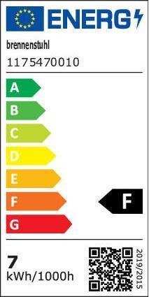 Energy Label Brennenstuhl LED workshop light WL 550 (570 lm)