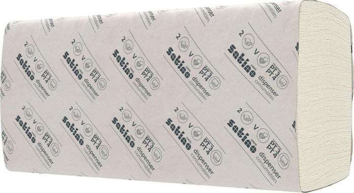 Produktbild Satino by Wepa Falthandtücher Premium, 2-lag. Zell. Weiss, Pack à 4000 Stück (200 x)