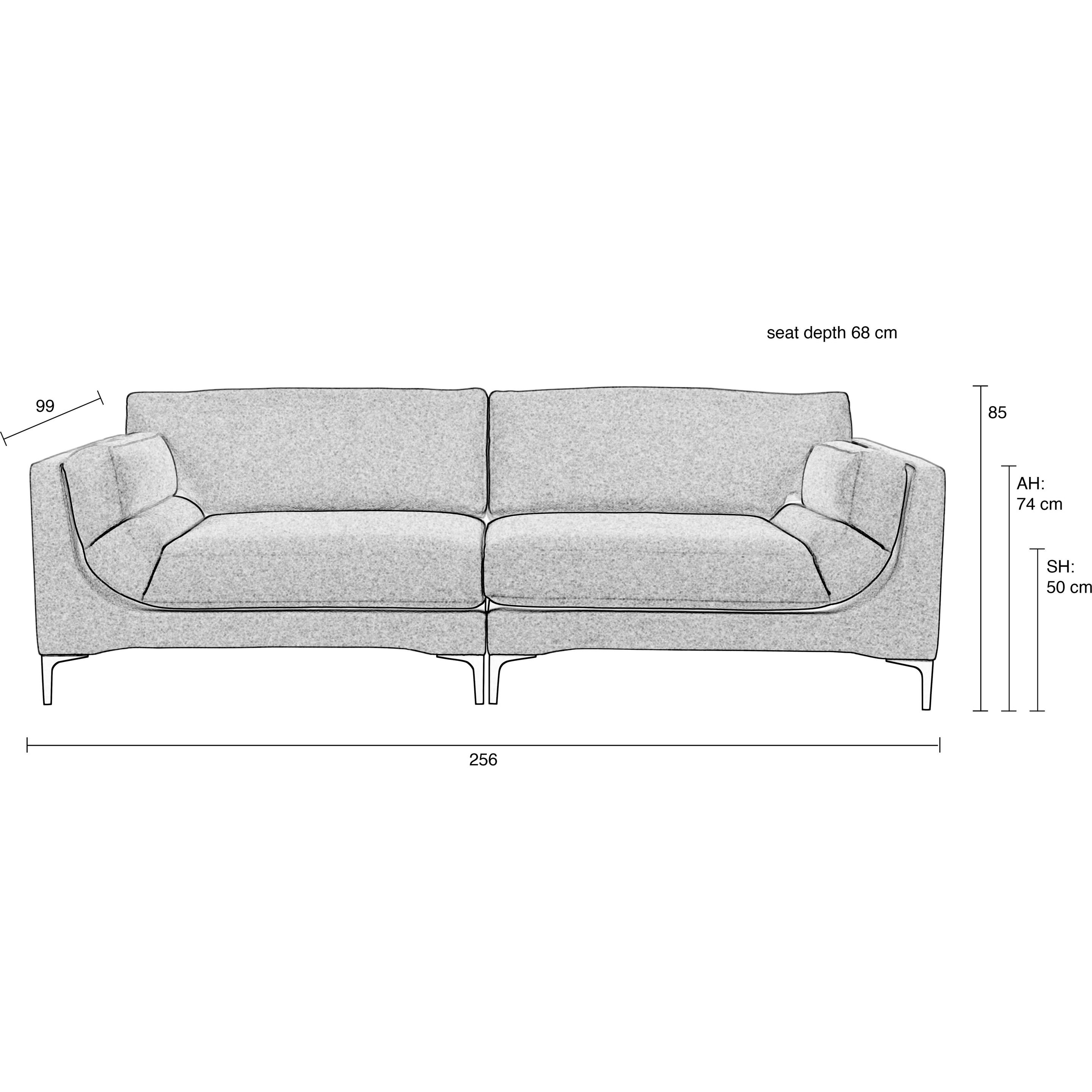Thumbnail - Zuiver, Sofa, Balcony (3-Sitzer)