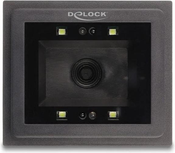 Actual product image Delock USB barcode scanner 1D and 2D wired for stationary installation (1D barcodes, 2D barcodes, QR Code)