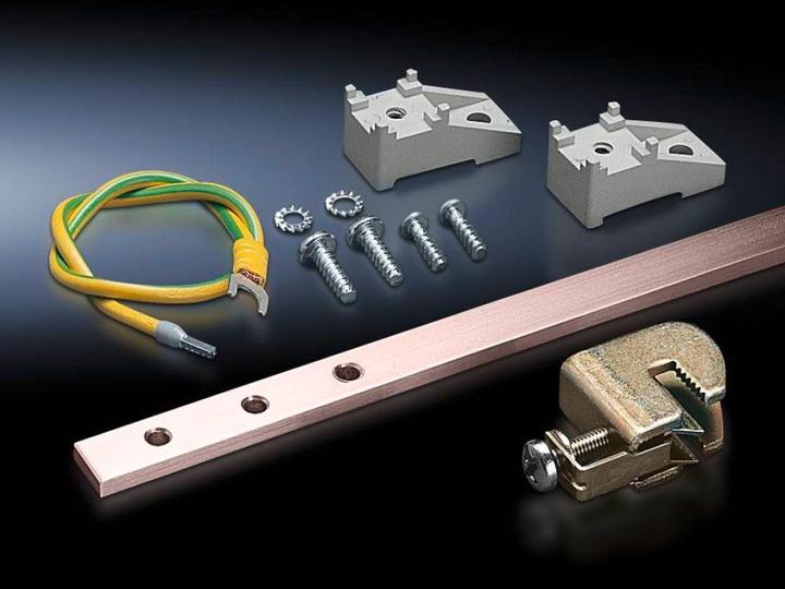 Immagine prodotto Rittal Guida di messa a terra verticale DK DK 7543.000 Rame Adatto per altezza: 1200 mm (7543.000)