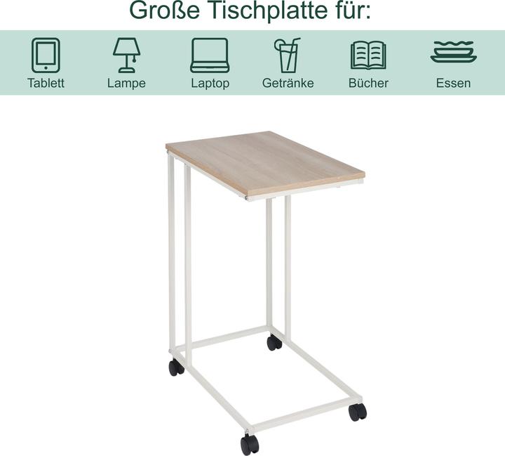 Image du produit Relaxdays Table d'appoint (50 x 35 x 68 cm)