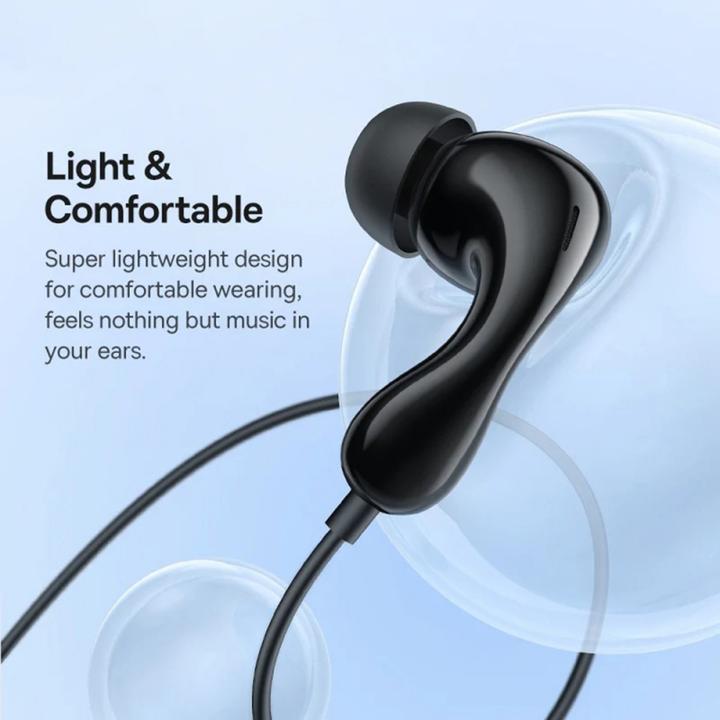 Actual product image Baseus Encok CZ20 Kopfhörer Kabelgebunden im Ohr Anrufe/Musik USB Typ-C Schwarz (Cable)