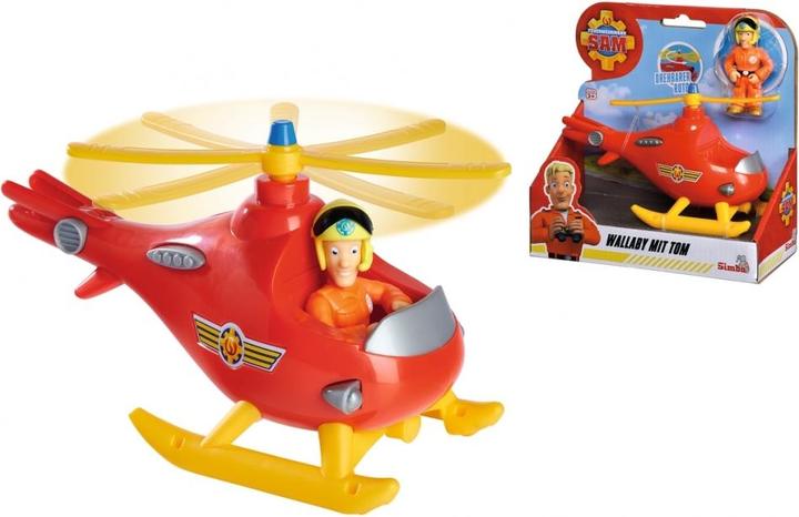 Actual product image Simba Brandweerman Sam Wallaby Helicopter met Tom Thomas