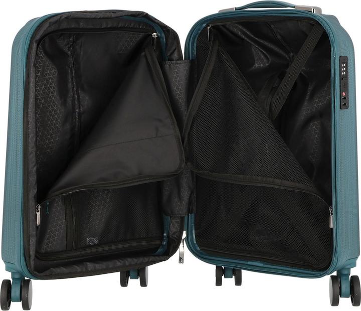 Actual product image Polestream Moonrock 4 Rollen Kabinentrolley 55 cm mit Dehnfalte (34 l)