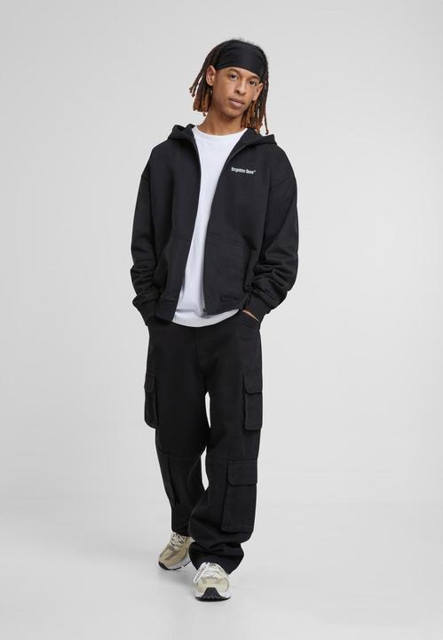 Produktbild Forgotten Faces Flowered Skull Heavy Oversize Zipper black XS (XS)