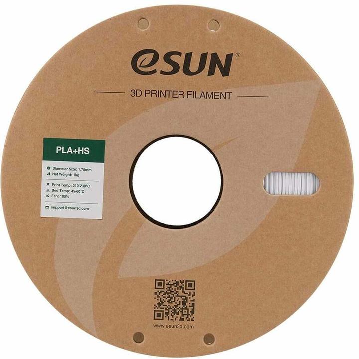 Produktbild eSUN EPLA+HS 1,75mm COLD WHITE 1kg (PLA+, 1.75 mm, 1000 g, Weiss)