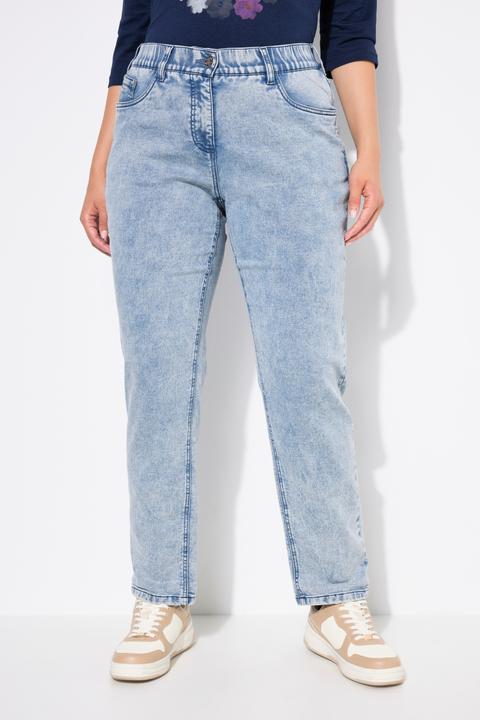 Immagine prodotto Ulla Popken pantaloni boyfriend in jersey, gamba ampia, cintura comfort (42)