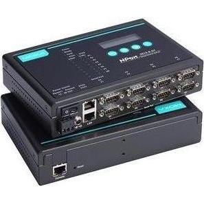Moxa 8-Port RS-232422485 Desktop-Geräteserver mit DB9-Steckern, 48 VDC Stromversorgung, Convertitore