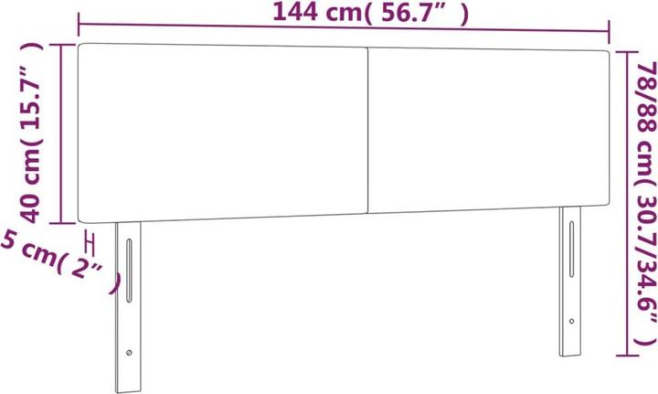 Actual product image VidaXL Loretta (144 x 5 x 88 cm)