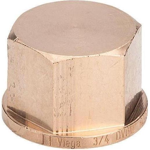 Viega, Rohrverbindungstechnik, Slutmuffe 1/2" rødgods (Verschlusskappe)