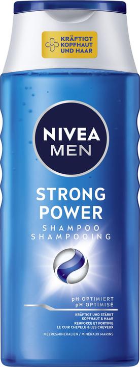 Produktbild NIVEA MEN Strong Power pH-Optimal (250 ml, Flüssiges Shampoo)