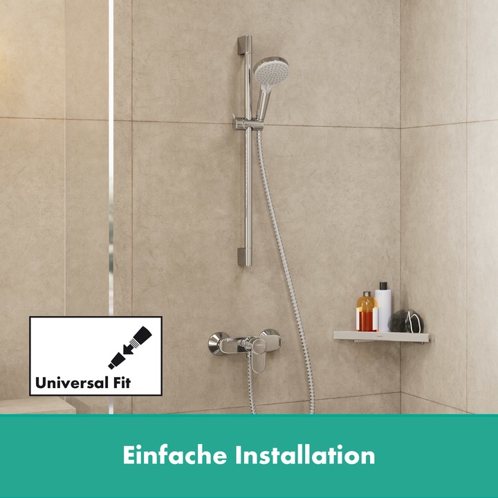 Actual product image hansgrohe Vernis Blend shower set 100 Vario water-saving with shower rail Crometta 65 cm