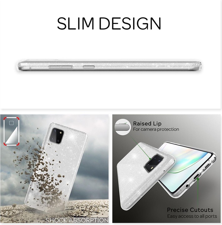 Produktbild Nalia Glitzer Hülle (Samsung Galaxy Note 10 Lite)