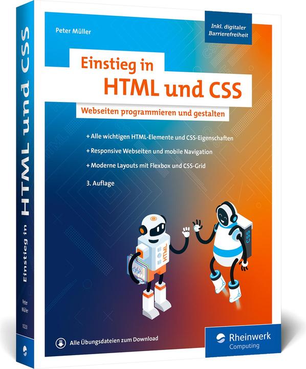 Produktbild Einstieg in HTML und CSS (Deutsch, Peter Müller, 2024)