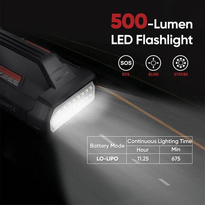 Produktbild Lokithor ApartX Starthilfegerät mit Kompressor LED & Powerbank (Ohne Batterie) (4000 A)