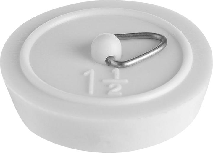 Actual product image Universal Textiles 1 1/2" White Rubber Plug 38mm