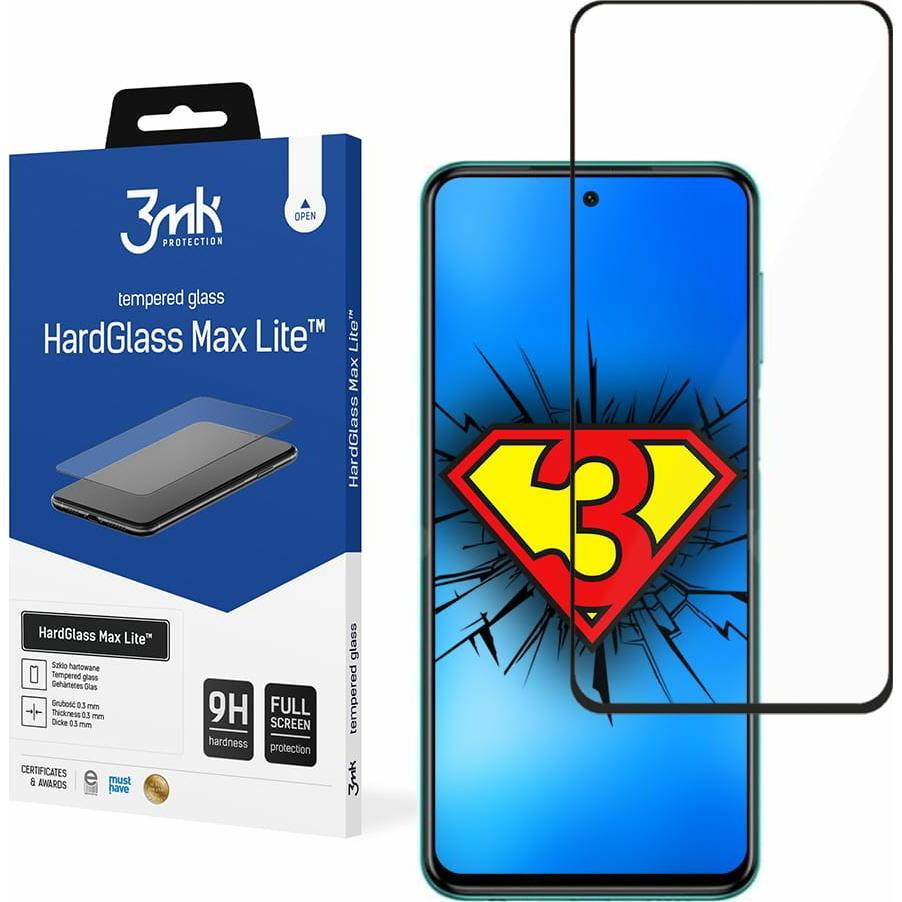 Thumbnail - 3MK Xiaomi Redmi Note 9 Pro 4G black - HardGlass Max Lite? (1 Stück, Xiaomi Redmi Note 9 Pro), Smartphone Schutzfolie, S...