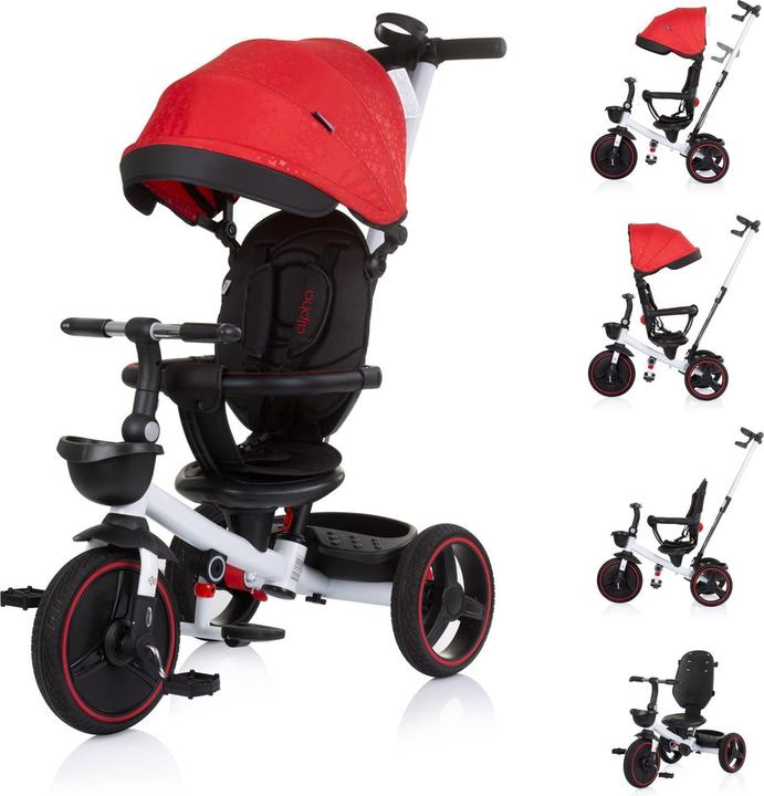 Produktbild Chipolino Dreirad Alpha 3in1 Schiebegriff