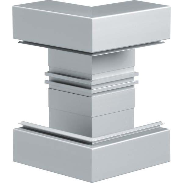 Hager, Leitungsführung, TEH BRA652103BELN AuÃeneck,BRA65210B,Alu,naturelox (8 cm)