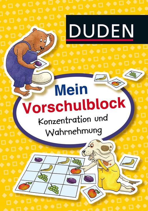 Produktbild Mein Vorschulblock: Konzentration und Wahrnehmung (Deutsch, Christina Braun, Gabie Hilgert, 2017)
