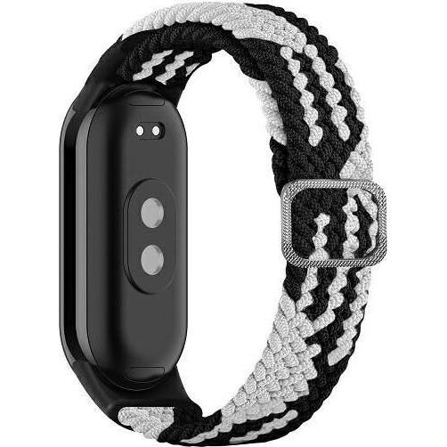 Beline pasek Mi Band 8 Textile czarno/biały nero/bianco (Tela), Cinturini per orologi, Nero