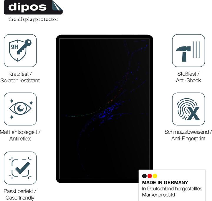 Actual product image Dipos Anti-Shock Screen Protector Matte (Blackview Tab 90)