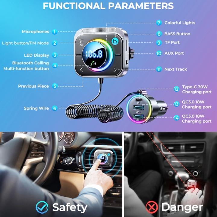 Actual product image Joyroom FM transmitter