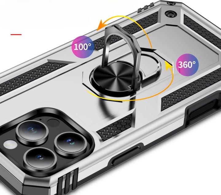 Actual product image Cover-Discount iPhone 16 Pro Max - Armor Case with kickstand (Apple iPhone 16 Pro Max)