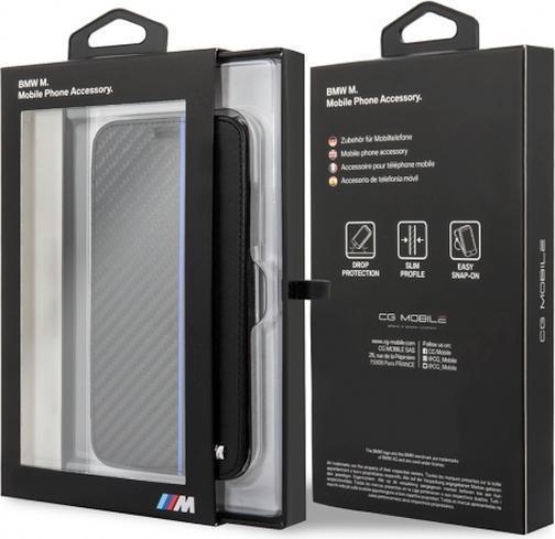 Produktbild BMW Bi-Material Series Carbon Bookcover Hülle (Apple iPhone X)