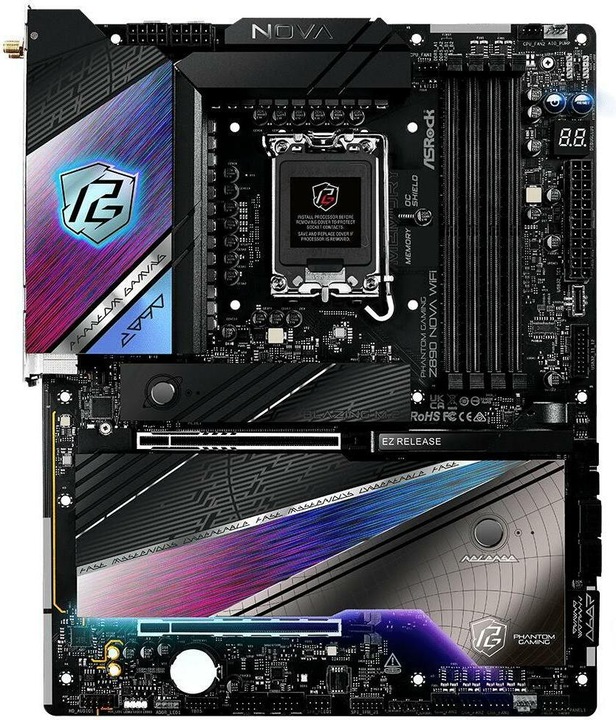 Actual product image AsRock Z890 Nova WiFi Intel DDR5 S1851 (LGA 1851, Intel Z890, ATX)