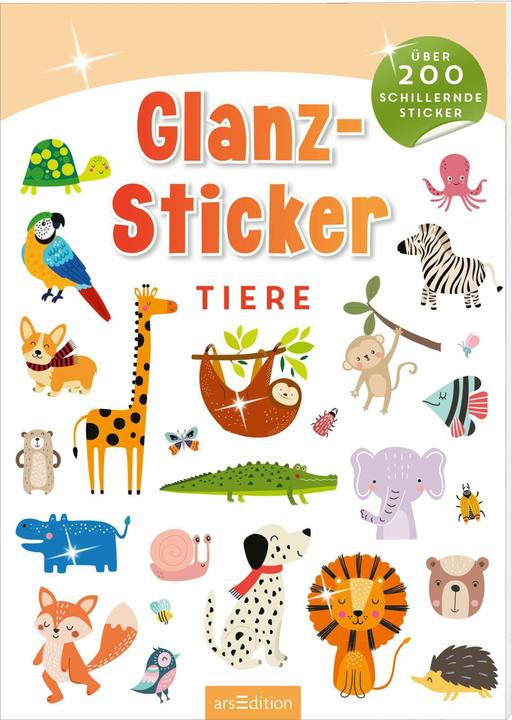 Produktbild Glanz-Sticker - Tiere (200 Sticker)