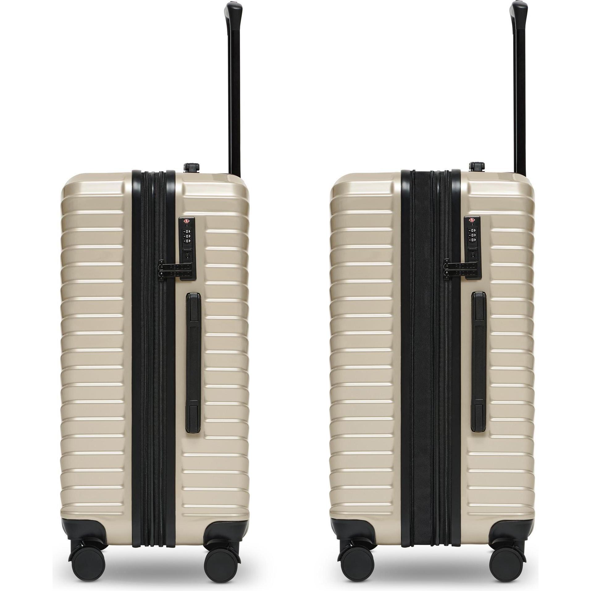 Thumbnail - Redolz, Koffer, Essentials 18 4 Rollen Trolley 66 cm mit Dehnfalte, Grau, (72 l, M (50 - 90l))