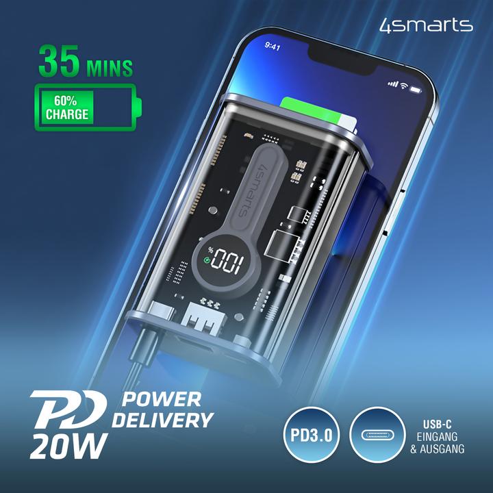 Actual product image 4smarts Lucid Block (9000 mAh, 22.50 W, 33.30 Wh)