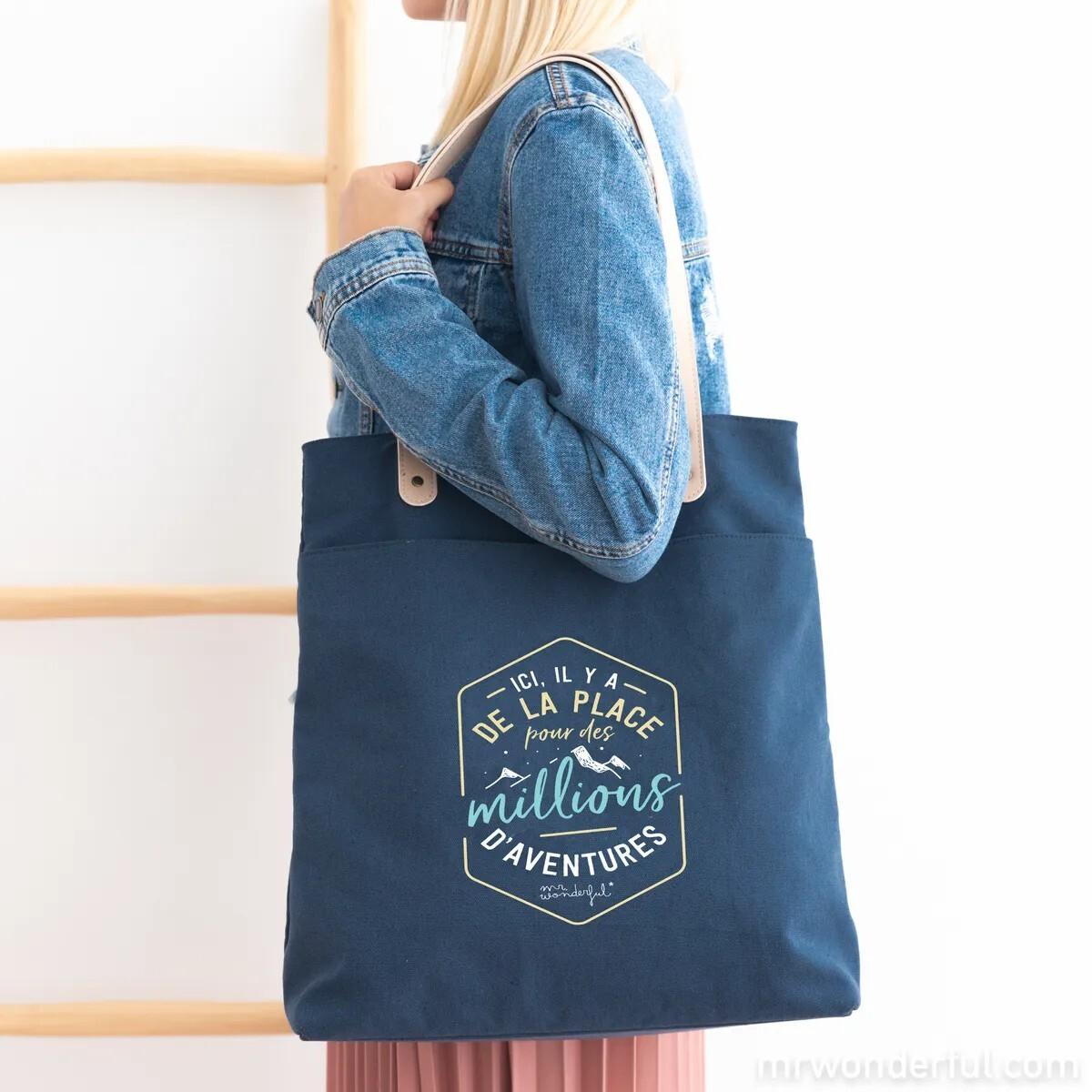 Thumbnail - Mr. Wonderful, Tasche, tote bag - hier gibt es platz für, Grün