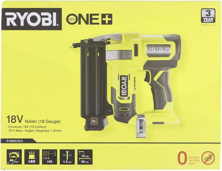 Actual product image Ryobi Sztyfciarka 18G (Nail gun)