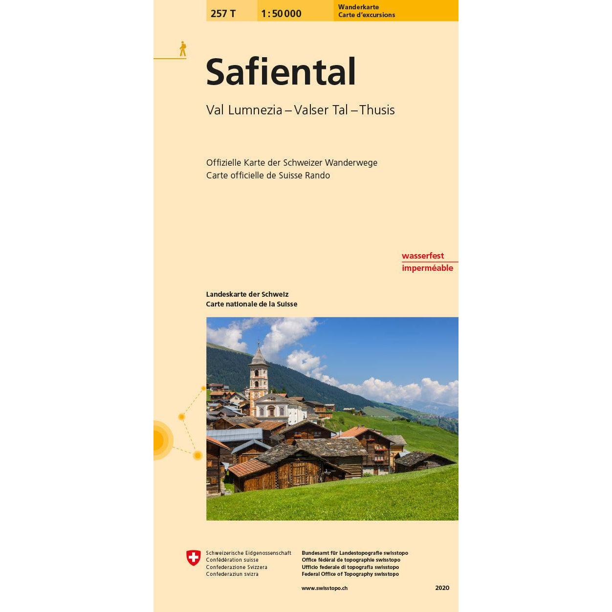 Safiental 50000, Landkarte
