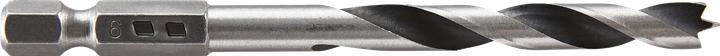 Produktbild wolfcraft 1 Holzspiralbohrer CV, S=6-kt, ø6x90mm (6 mm)