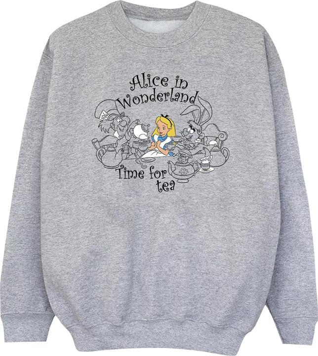 Produktbild Disney Mädchen Alice im Wunderland Zeit Tee Sweatshirt (128)