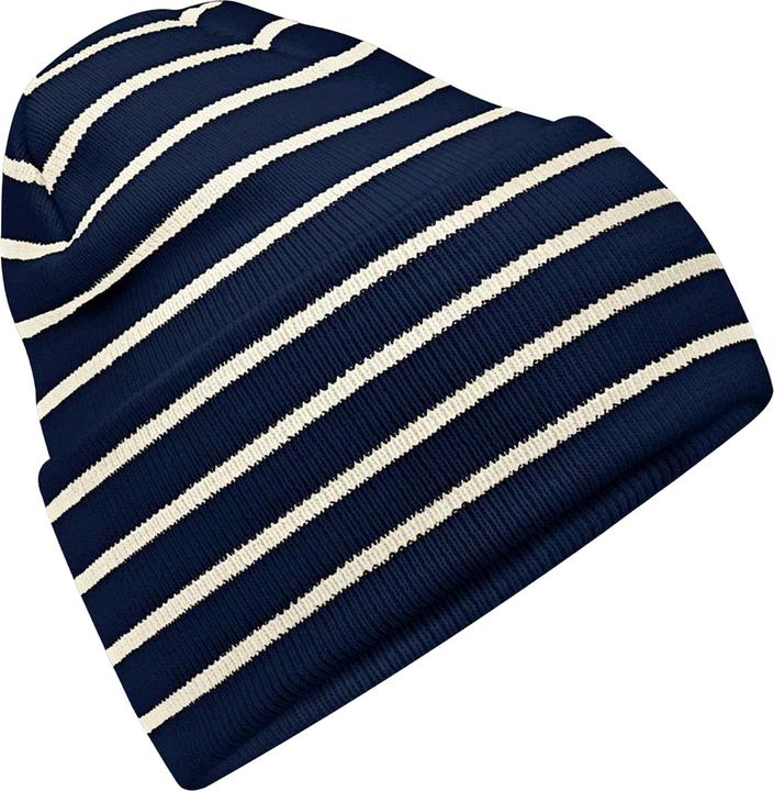 Actual product image Beechfield Original Stripe Deep Cuffed Beanie (One size)