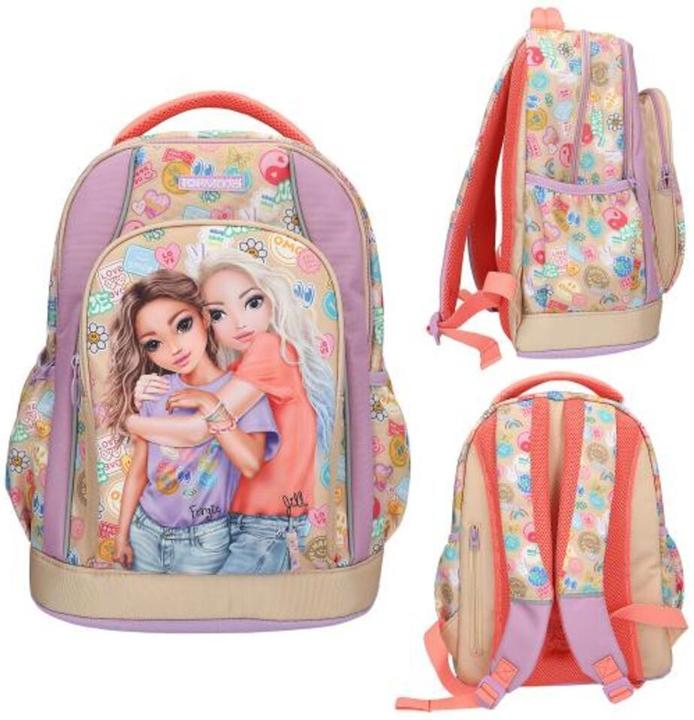 Produktbild Top Model Topmodel - School Backpack GIRL POWER - Beige, Lilac, and Coral (413285)