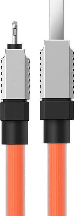Actual product image Baseus Fast Charging cable USB-A to Lightning Coolplay Series 1m, 2.4A (orange) (1 m, USB 3.2 Gen 1)