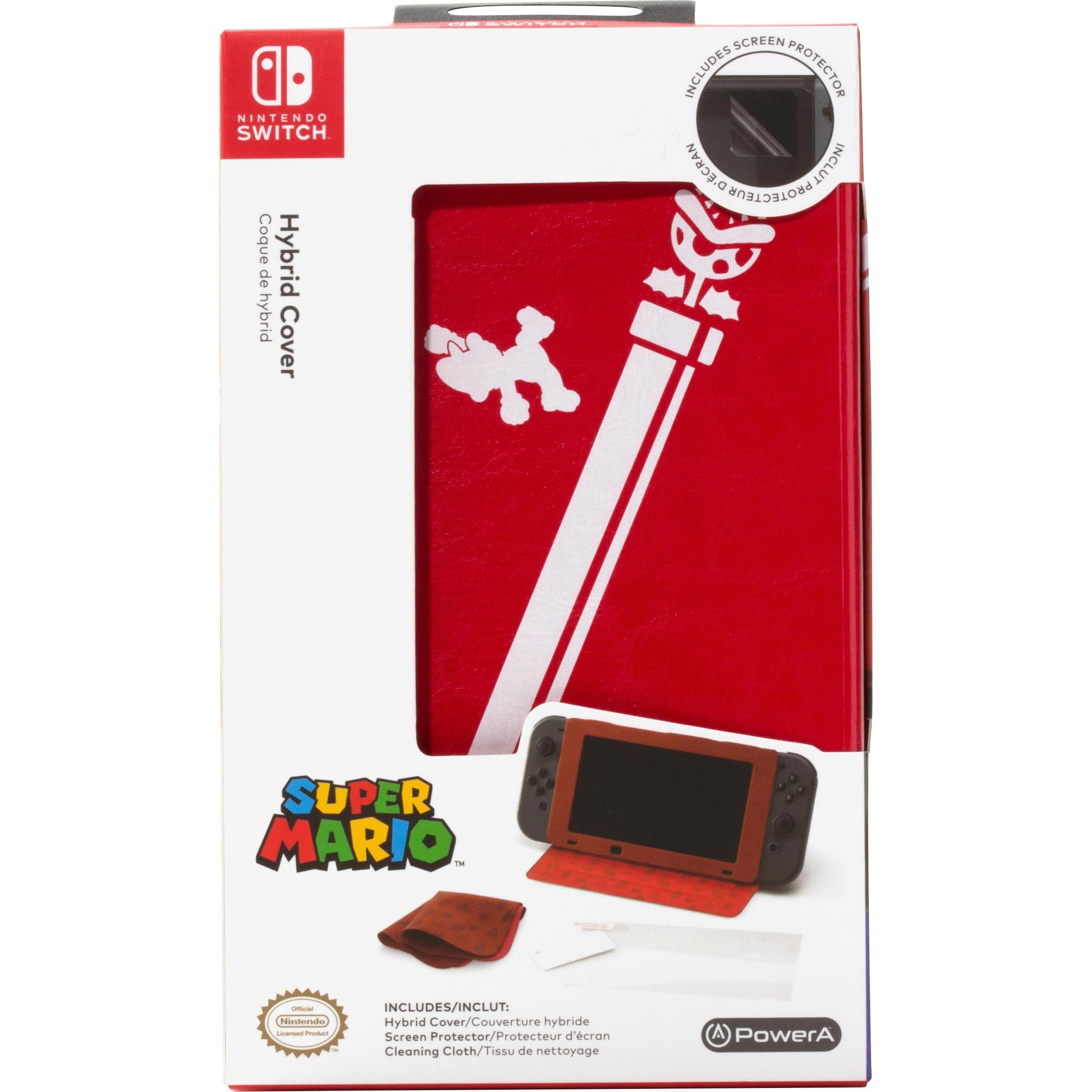 PowerA Mario Edition - Hybrid Cover (Switch), Weiteres Gaming Zubehör, Rot