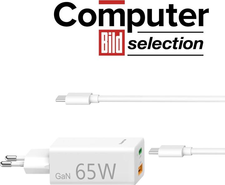 Immagine prodotto Hama Caricabatterie GaN + cavo USB (65 W)