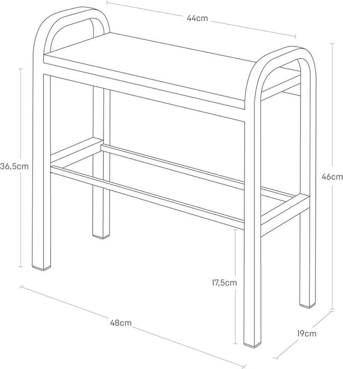 Produktbild Yamazaki -Schuhregal mit Holzbrett - Turm - Schwarz (4788)