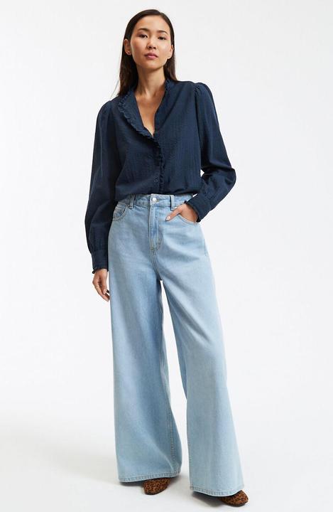 Produktbild La Redoute Collections Langärmelige Bluse mit Rüschenkragen (32)